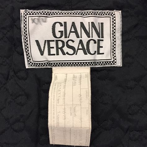 vintage gianni versace label.